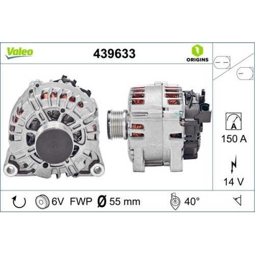 Alternatore Valeo 439633 Valeo Origins New Oe Technology per Ford Mazda