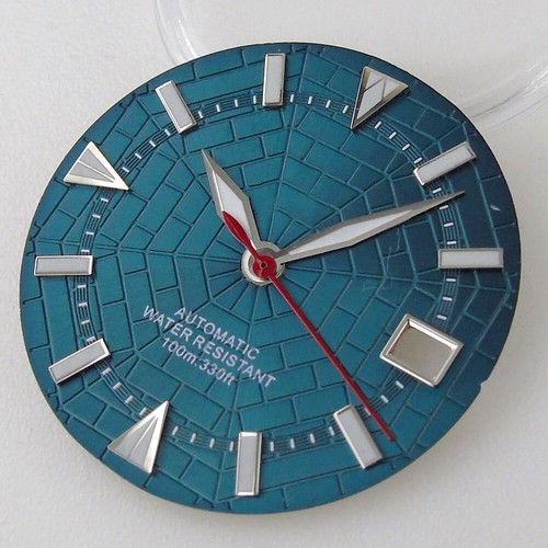 Reloj 29mm Estéril Blanco Mar Azul Sunburst Cuadrante Ajuste Japón NH35 NH36 Movimiento - Imagen 12 de 12