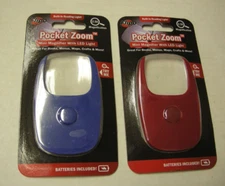 Mini Magnifiers With LED Light By Flipo, 2.5x Magnification, 2 Pack, Brand New