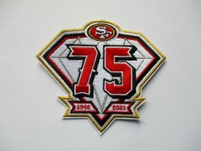 LOT OF (1) NFL SAN FRANCISCO 49ers 75 YEAR PATCH APPROX. (TYPE A) ITEM # 16