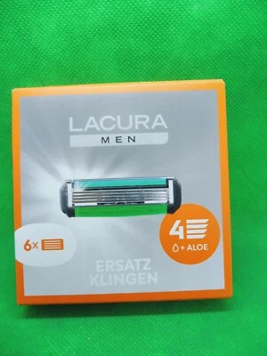 Lacura Men Ersatzklingen für 4 Klingen Rasierer (á 6 Stück)