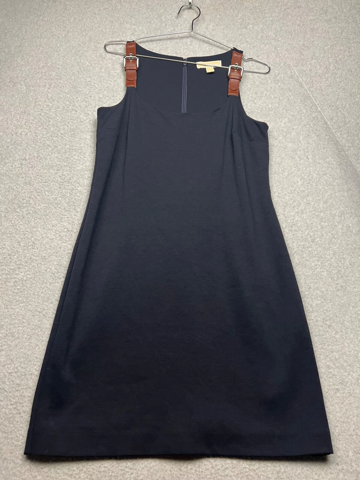Abito tubino Michael Kors blu navy al ginocchio donna M equitazione
