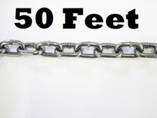 50 Ft MB #3 Heavy Duty Straight Link Chain Trapping Supplies 50 Foot 