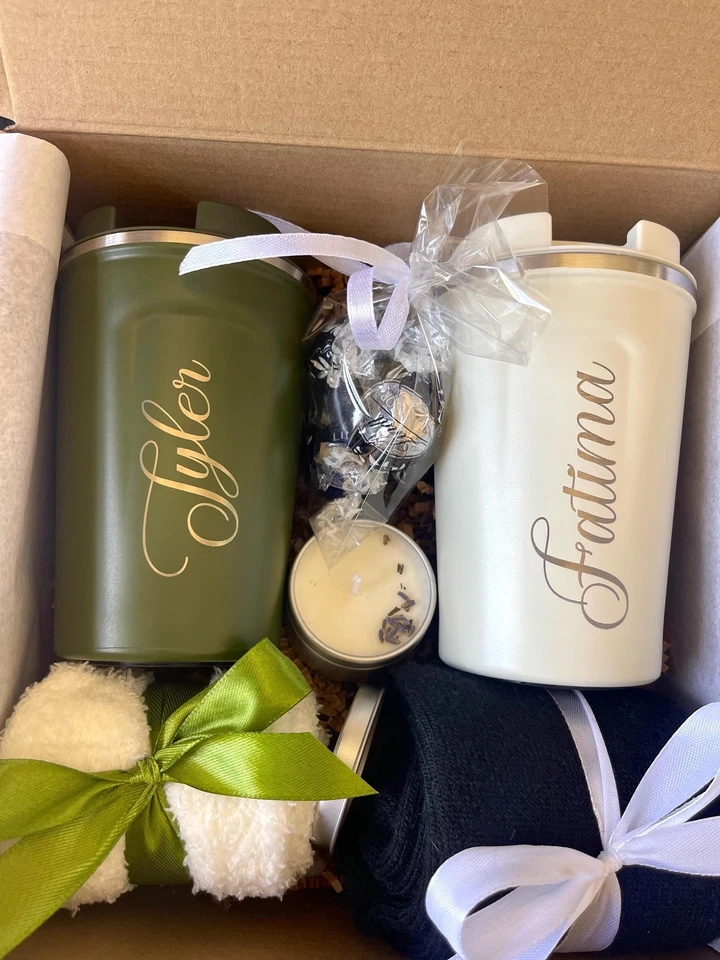 Персонализированная подарочная коробка для двух уютный набор для пары счастливый юбилей MR & MRS - Изображение 4 из 4