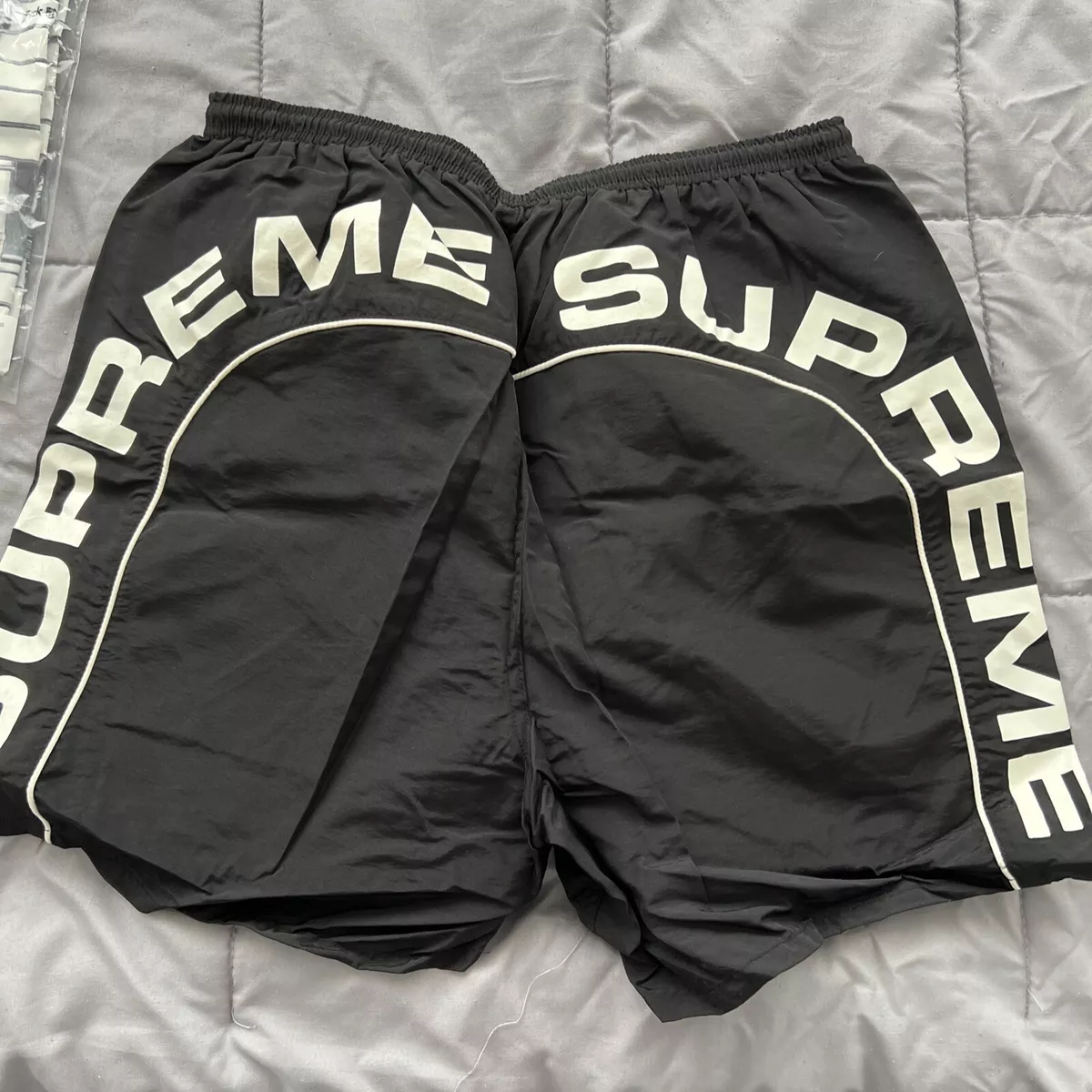 SUPREME Arc Logo Water Short Black box logo camp cap tnf S/S 18 Size Small