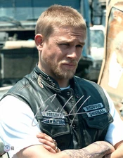 CHARLIE HUNNAM SIGNED AUTOGRAPH SONS OF ANARCHY 11X14 PHOTO BECKETT BAS JAX
