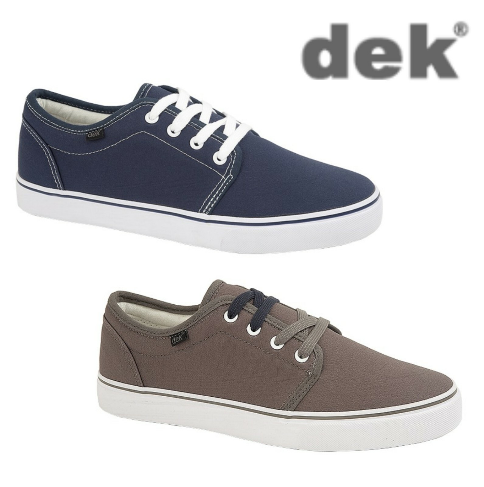 Mens Canvas Summer Lace Up Padded Deck 
