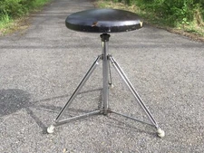 Vintage Adjustable Rogers Sampson Drum Throne Seat Stool Chair