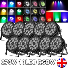 10X270W LED 18 RGBW Wash Par Can Stage Light DMX Disco Show Light Aluminum Shell