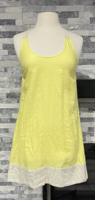 PATAGONIA SEAHURST Pineapple Yellow Athletic Racerback Dress Size 4 Casual