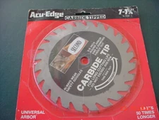 Acu Edge 24 tooth 7 1/4 Inch  Carbide Saw Blade