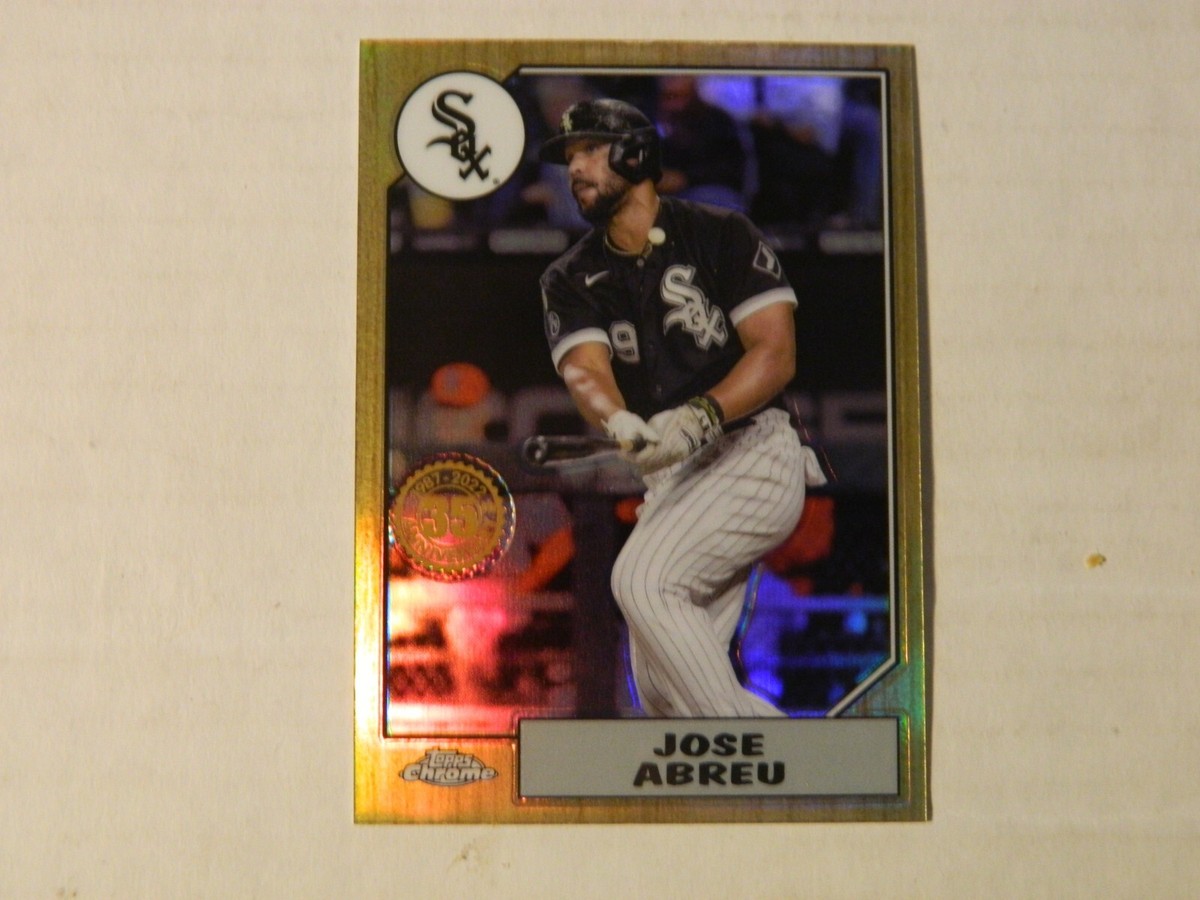 2022 Topps Chrome 1987 35th Anniversary Card of Jose Abreu - White