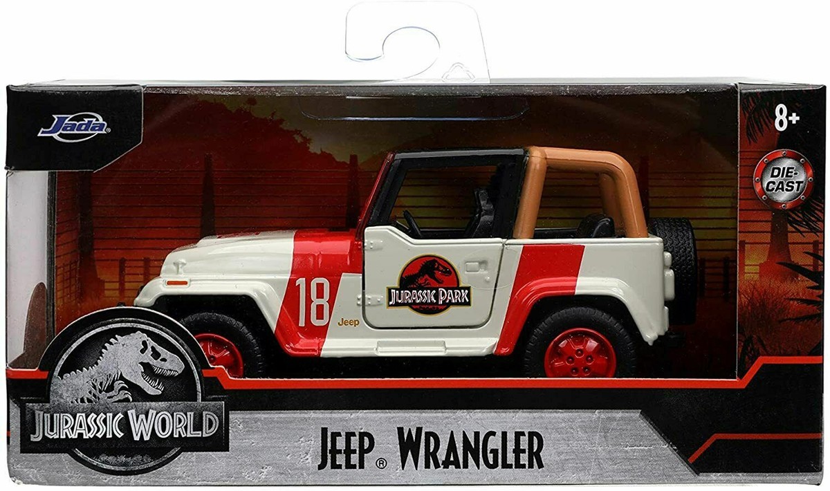 Jurassic World Jeep Wrangler Hollywood Rides JADA Diecast Toy Car