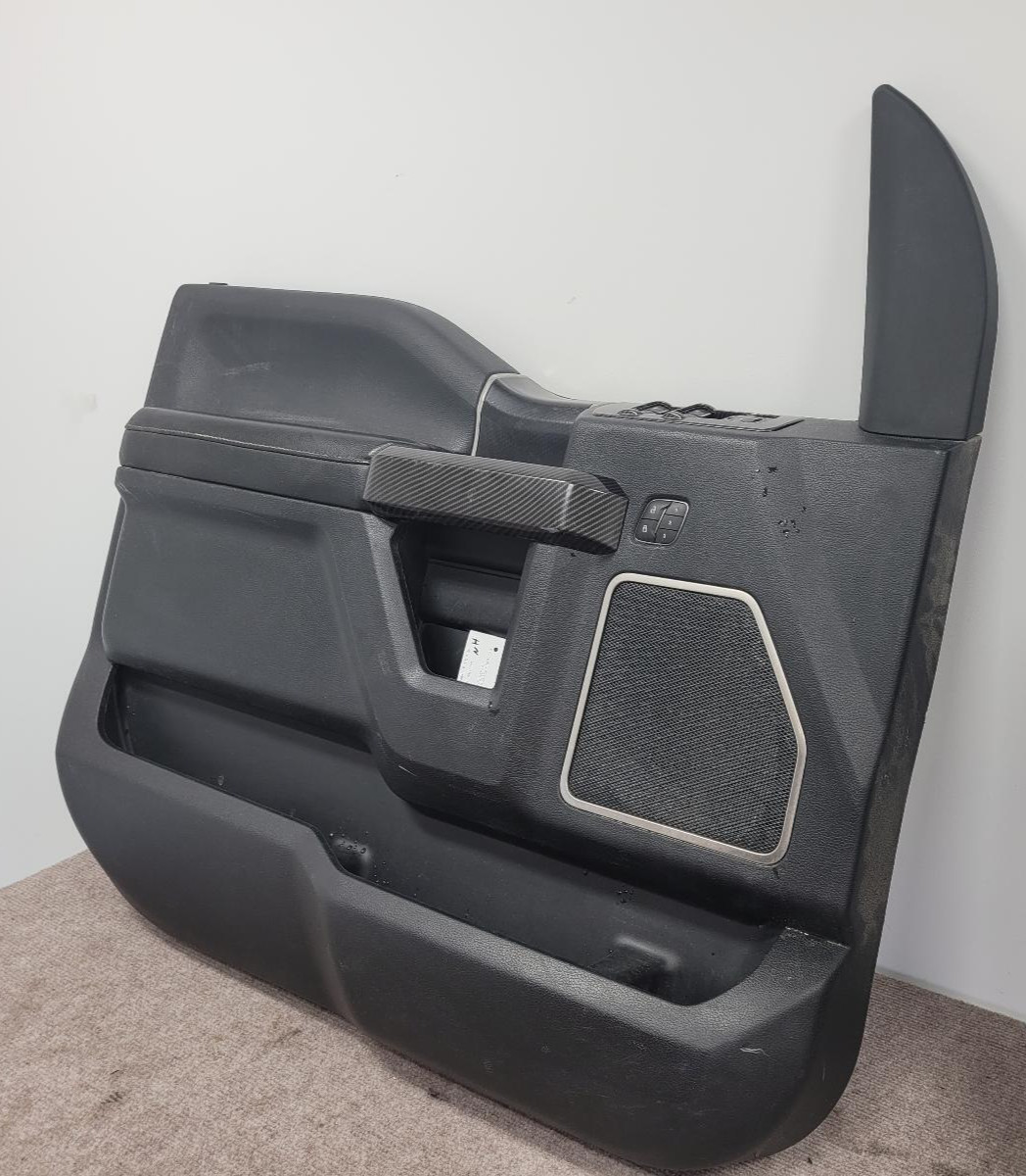 2018 FORD F150 RAPTOR LEFT FRONT DOOR TRIM PANEL; HENNESSEY 600; CREW CAB