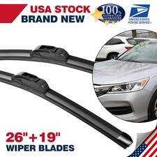 26" & 19" Windshield U hook Frameless Wiper Blades For Nissan Murano 2003-2005