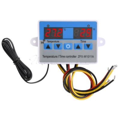 W1011 Intelligent Time Temperature Controller High/Low Temp Alarm Thermostat
