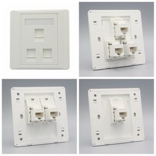 LAN CAT6 Outlet Computer Network Ethernet Panel Faceplate RJ45 Wall Socket Plate