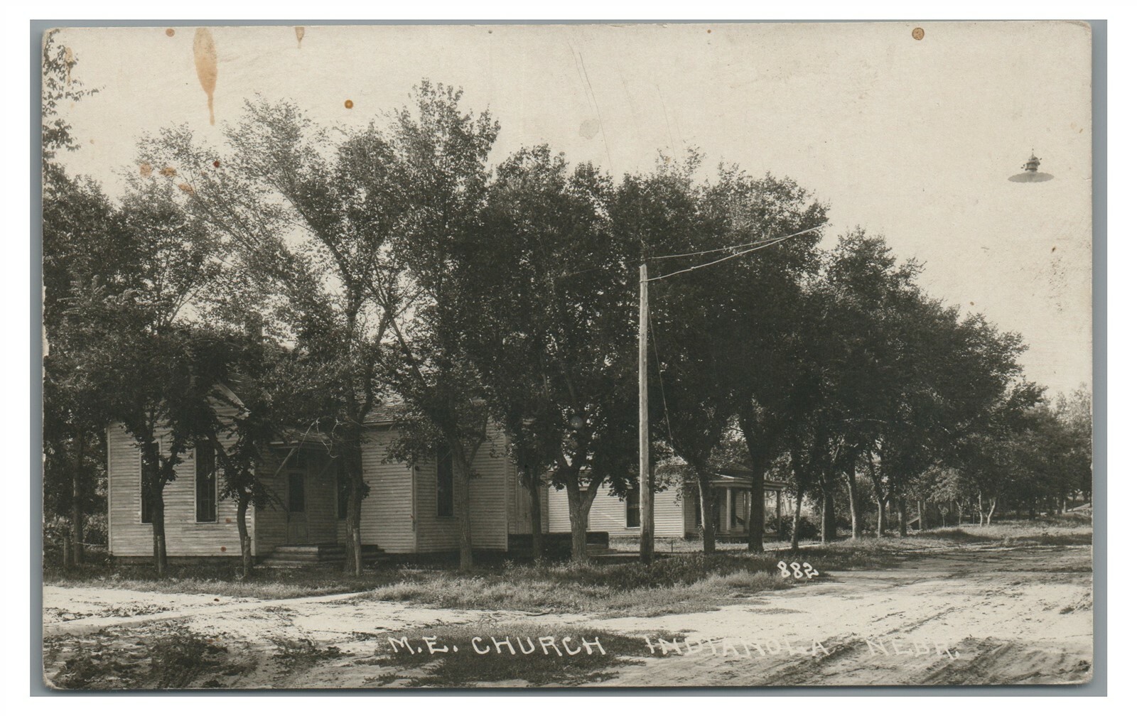 RPPC ME Church in INDIANOLA NE Nebraska Real Photo Postcard eBay
