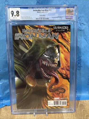 INVINCIBLE IRON MAN 11 (2017) VENOMIZED Variant DR. DOOM Movie Graded Cgc 9.8