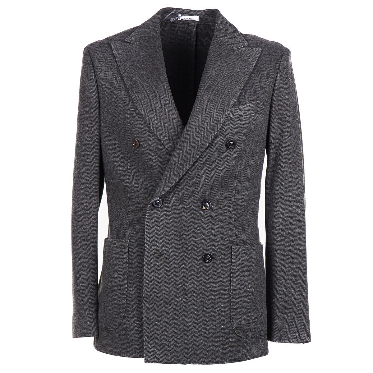 Boglioli Soft Herringbone Wool-Cashmere 'K Jacket' Sport
