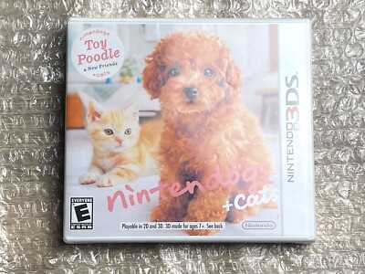 Nintendogs + Cats: Toy Poodle and New Friends Nintendo 3DS 2011 Brand New