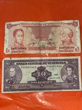 venezuela banknotes 5,10 Bolivares Combine Shipping 📬