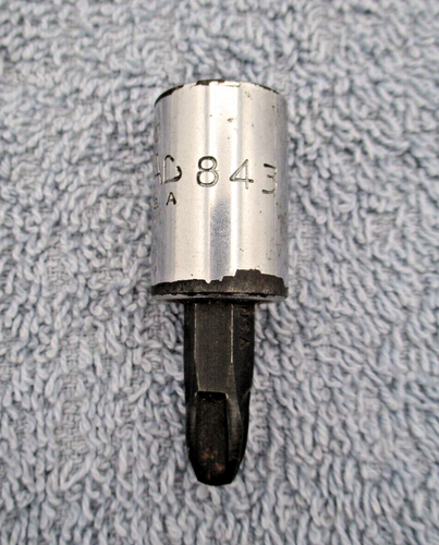 MAC TOOLS Bit Driver UniversalPhillips P4 1/4” Bit Socket 3/8" dr # 843 USA - Picture 2 of 6