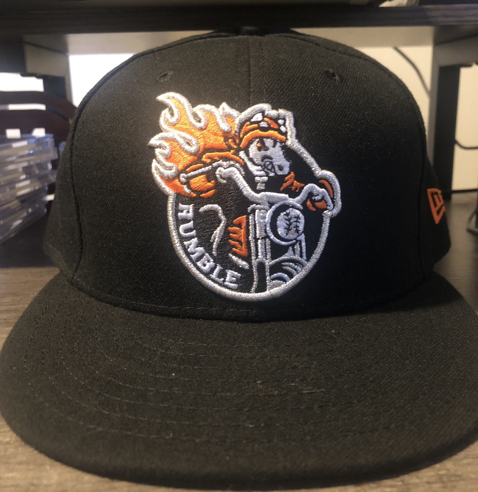 PONY Cappello Club Binghamton Rumble Ponies HOG cappello da notte 7 1 2 MiLB MUSA Harley Davidson