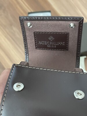 Patek Philippe Original Dark Brown Travel Pouch Case for watch NEW