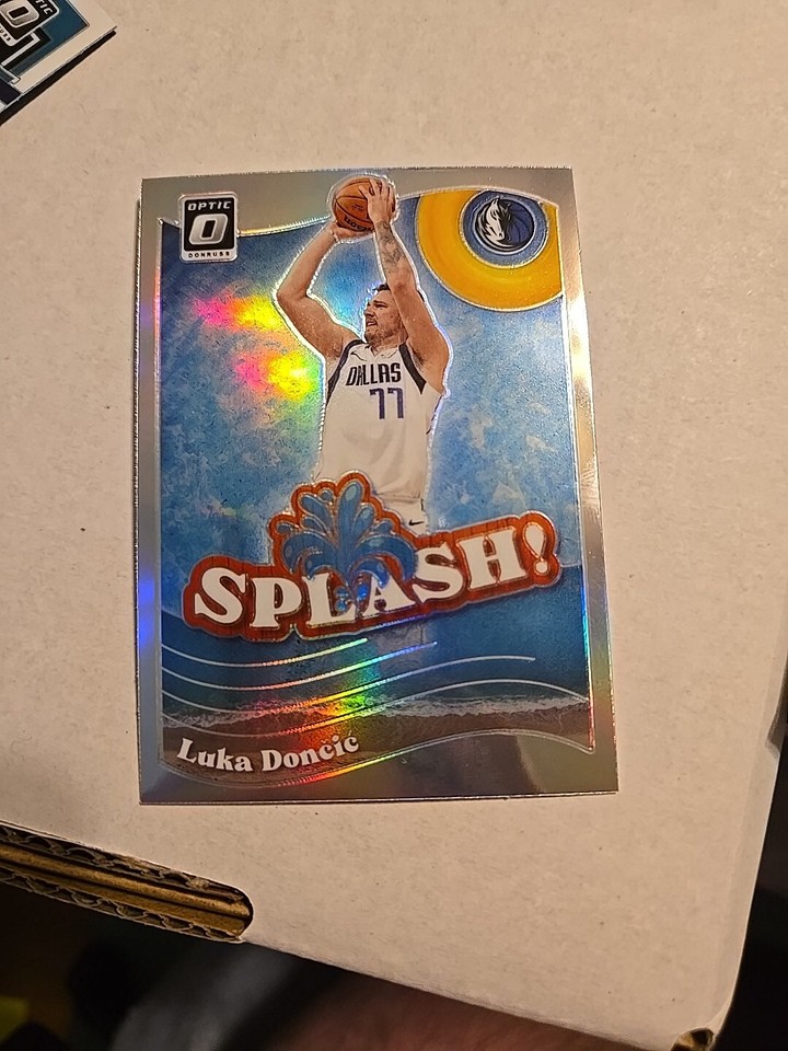 202324 Donruss Optic Luka Doncic Splash Holo Silver Prizm Dallas