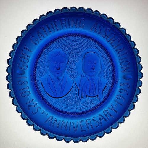 Goff Gathering Association Collectible 125th ANNI VTG Pairpoint Glass Cup Plate - Picture 2 of 8