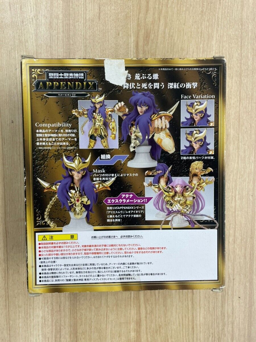 Saint Seiya Saint Cloth Myth Appendix Scorpion Milo From Japan BANDAI