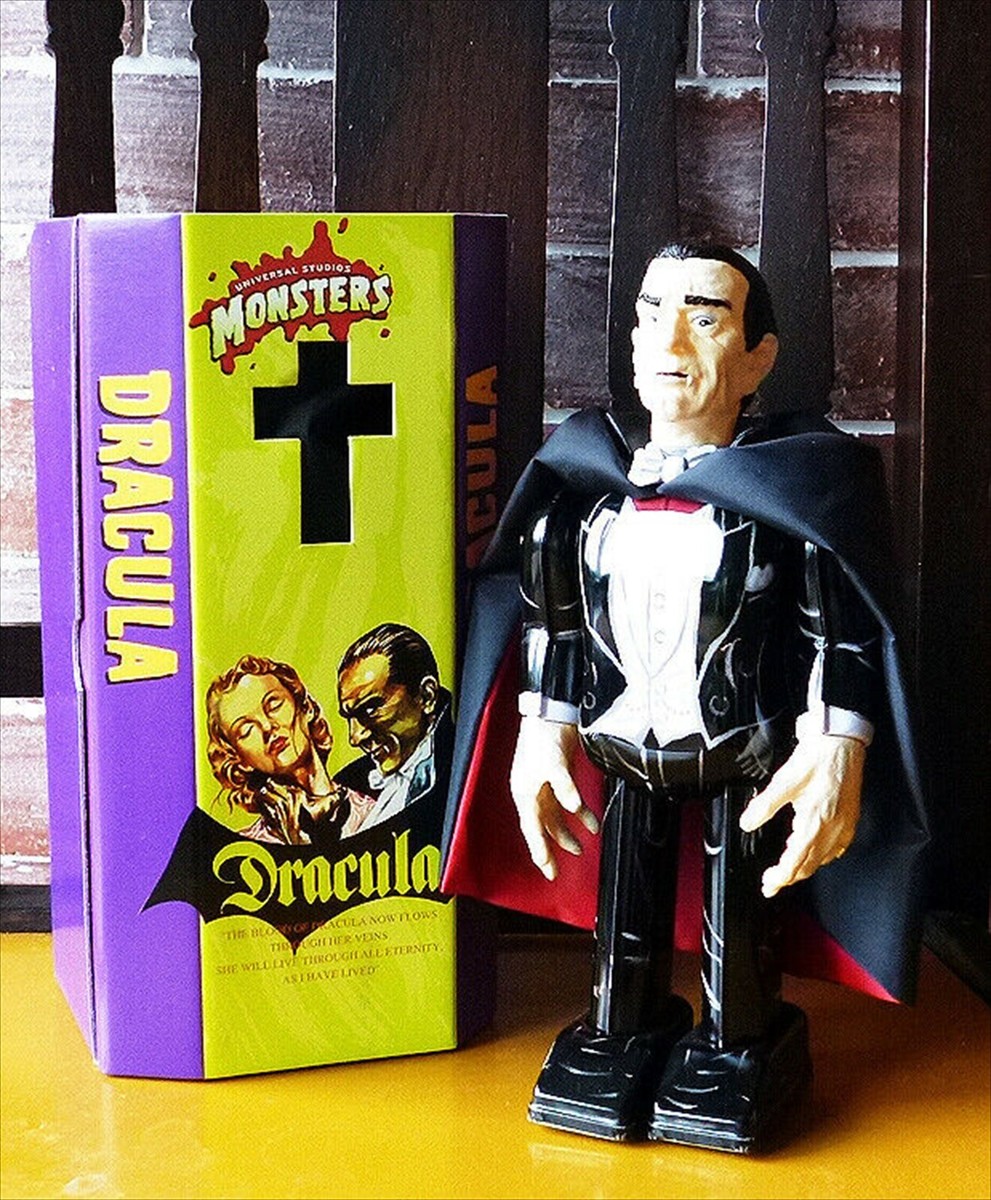 Universal Monsters Dracula Wind-up toy tin walk MADE IN JAPAN NEW