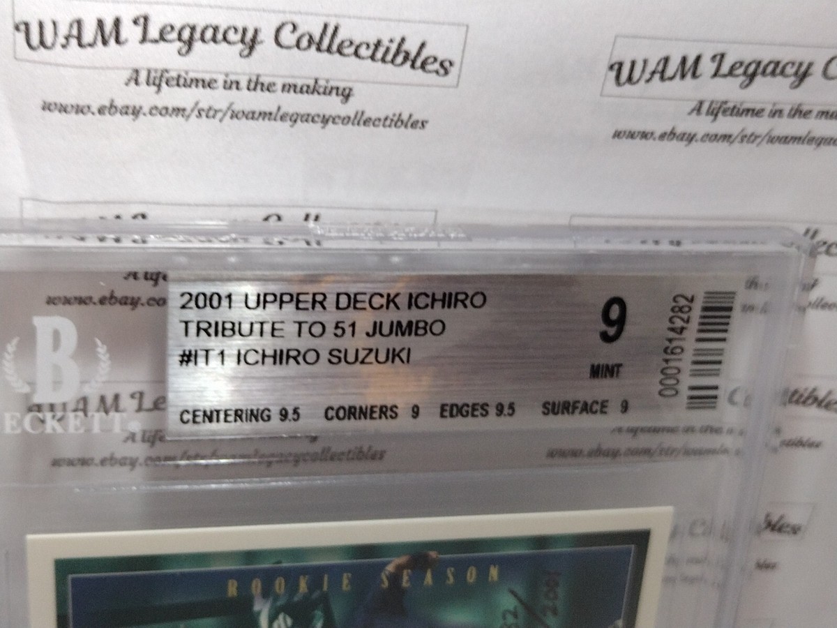 2001 UD Tribute to 51 #11 ICHIRO Jumbo | eBay