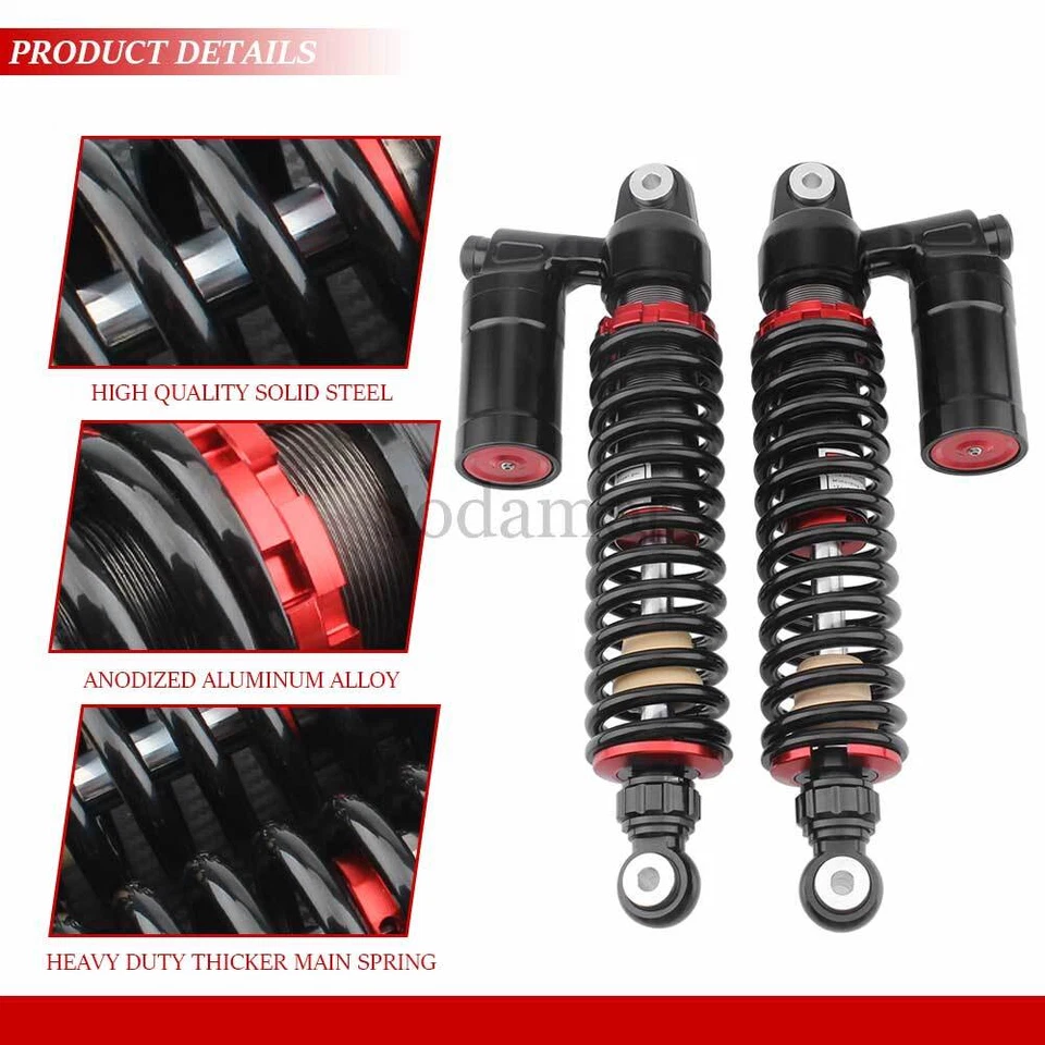 Motorcycle 370mm Front Shock Absorber for Yamaha Banshee 350 YFZ350 1987-2006 - Image 4 of 4