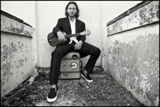 Eddie Vedder Black Suit Black And White 8x10 Picture Celebrity Print