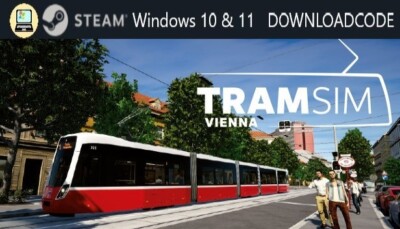 NEU PC Computer Spiel TramSim Vienna für Windows 10 11 STEAM Download Code Key