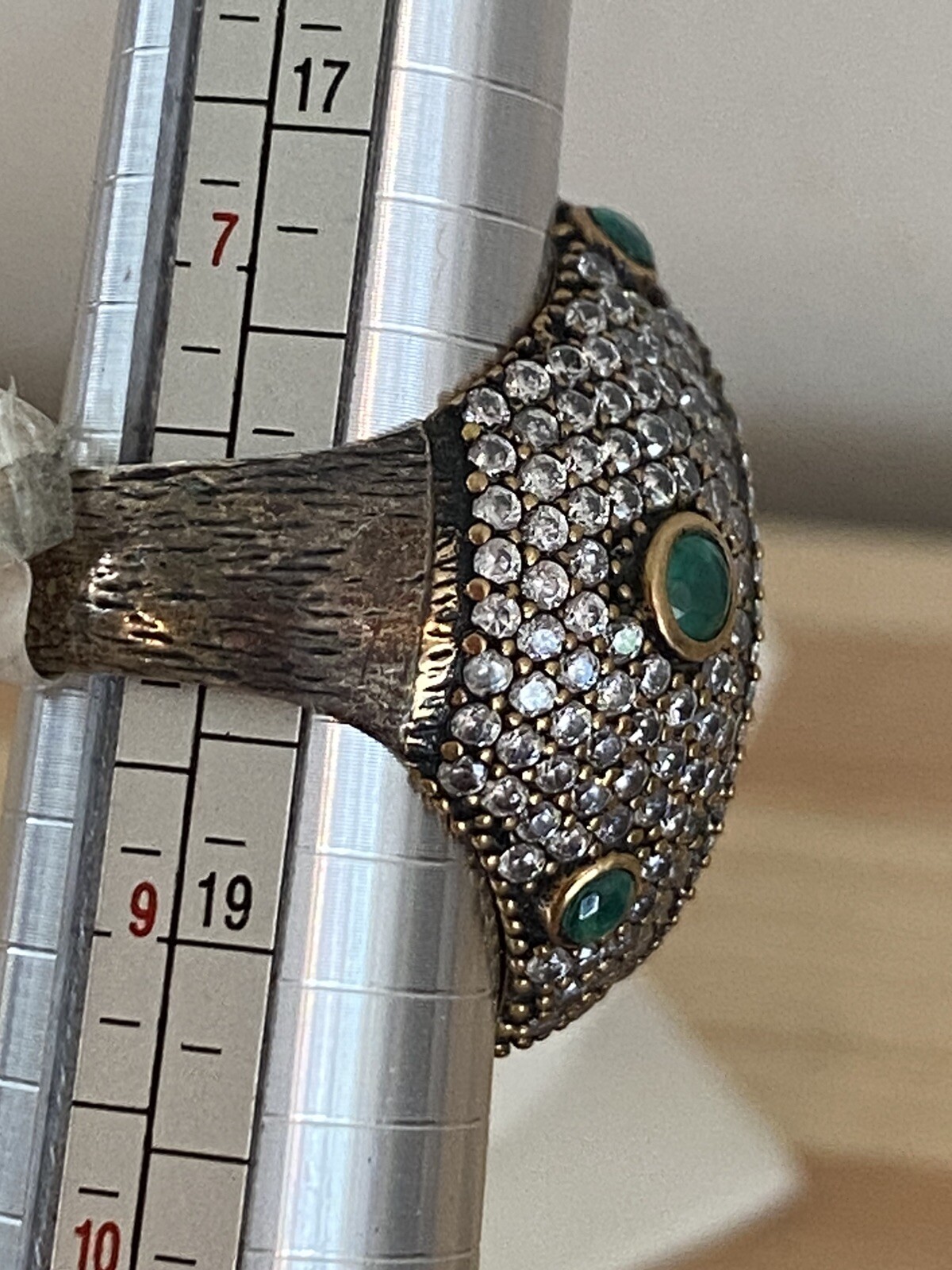 High End Unique Turkish Rhinestone Statement Ring… - image 6