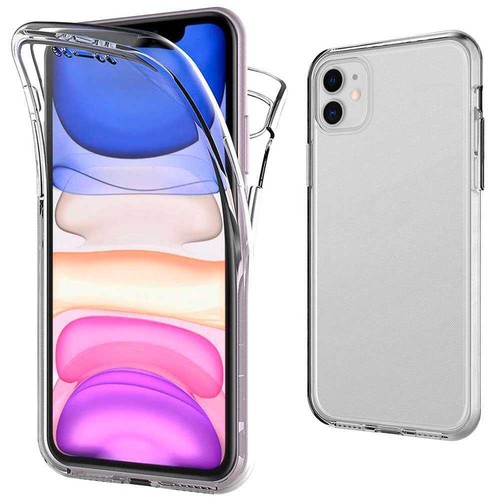 Funda de TPU 360º Bumper Carcasa Delantera+Trasera para Iphone 11 Transparente |