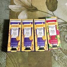 Burt's Bees Shea Butter Lavender And Honey Hand Cream - 1oz NIB Lot 4 Pc.