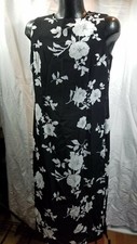 R & K Originals Women's Vintage Floral Midi Dress 12  90s 