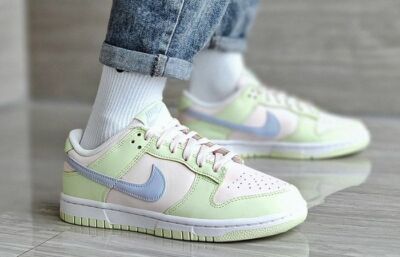 Nike Dunk Low | Lime Ice | Größe UK6 US8,5 | Leder Pastel Green Soft Pink Light
