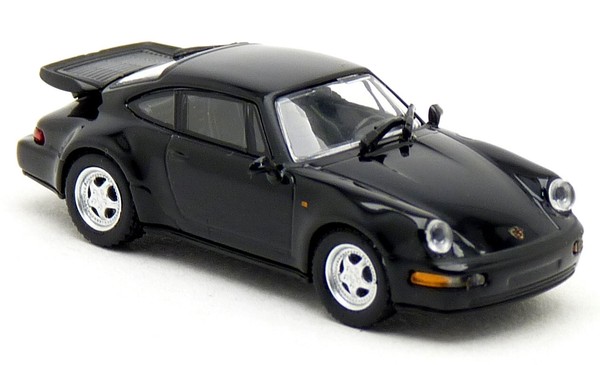 Minichamps 870 069104 - Porsche 911 Turbo 964 Schwarz 1990 - Pkw 1:87 H0-image