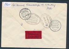 57300) Bahnpost Ovalstempel Leipzig - Gera + Leipzig-Riesa-Dresden, Eil-Brf 1987