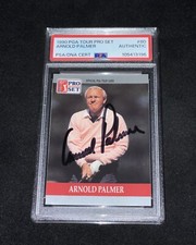 Arnold Palmer Signed 1990 Pro Set Rookie Card PSA Slabbed Golf Legend