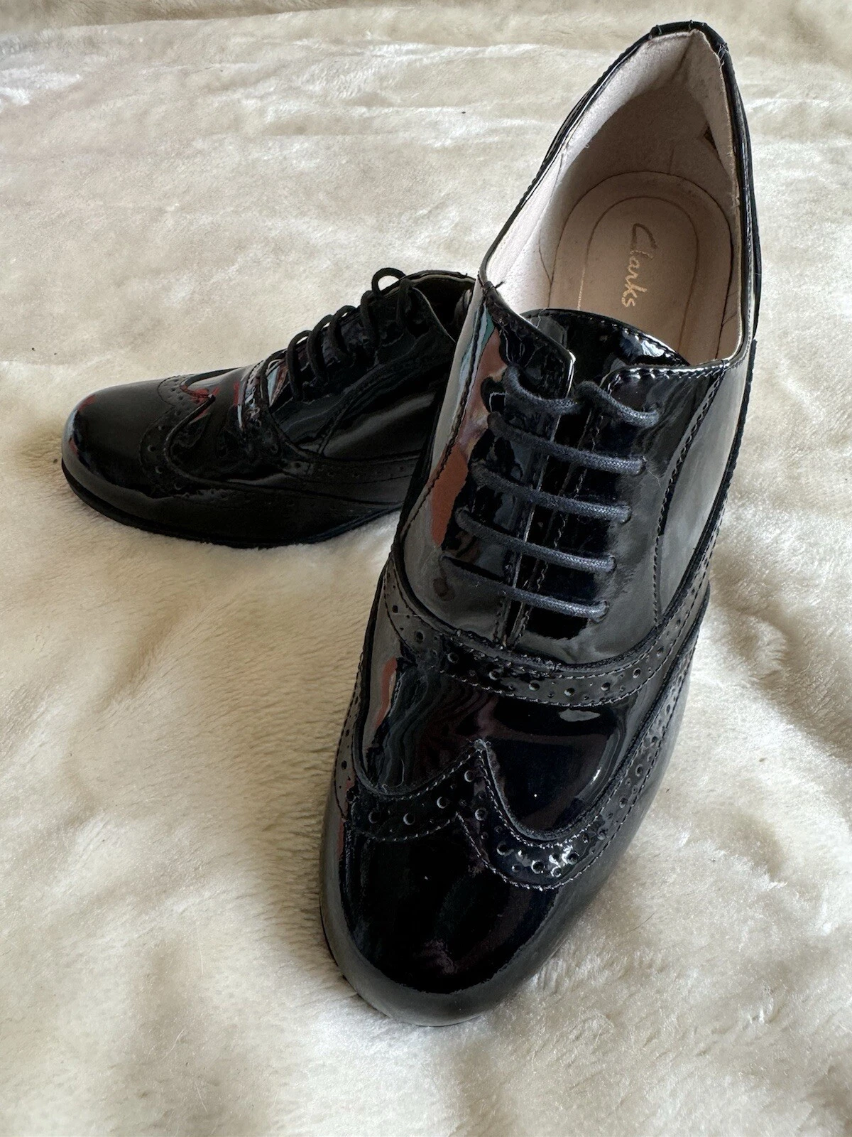 CLARKS Nuove scarpe da donna nere in pelle taglia 5