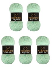 Wollbiene Happy Baby Color Multicolor Wolle 5x100g Strickwolle Häkelgarn