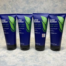 Live Better After-Sun Aloe Vera Moisturizing Gel 6oz- Lot of 4
