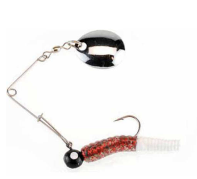 JOHNSON BEETLE SPIN FISHING LURE, 1/8 OZ, RED SPARKLE