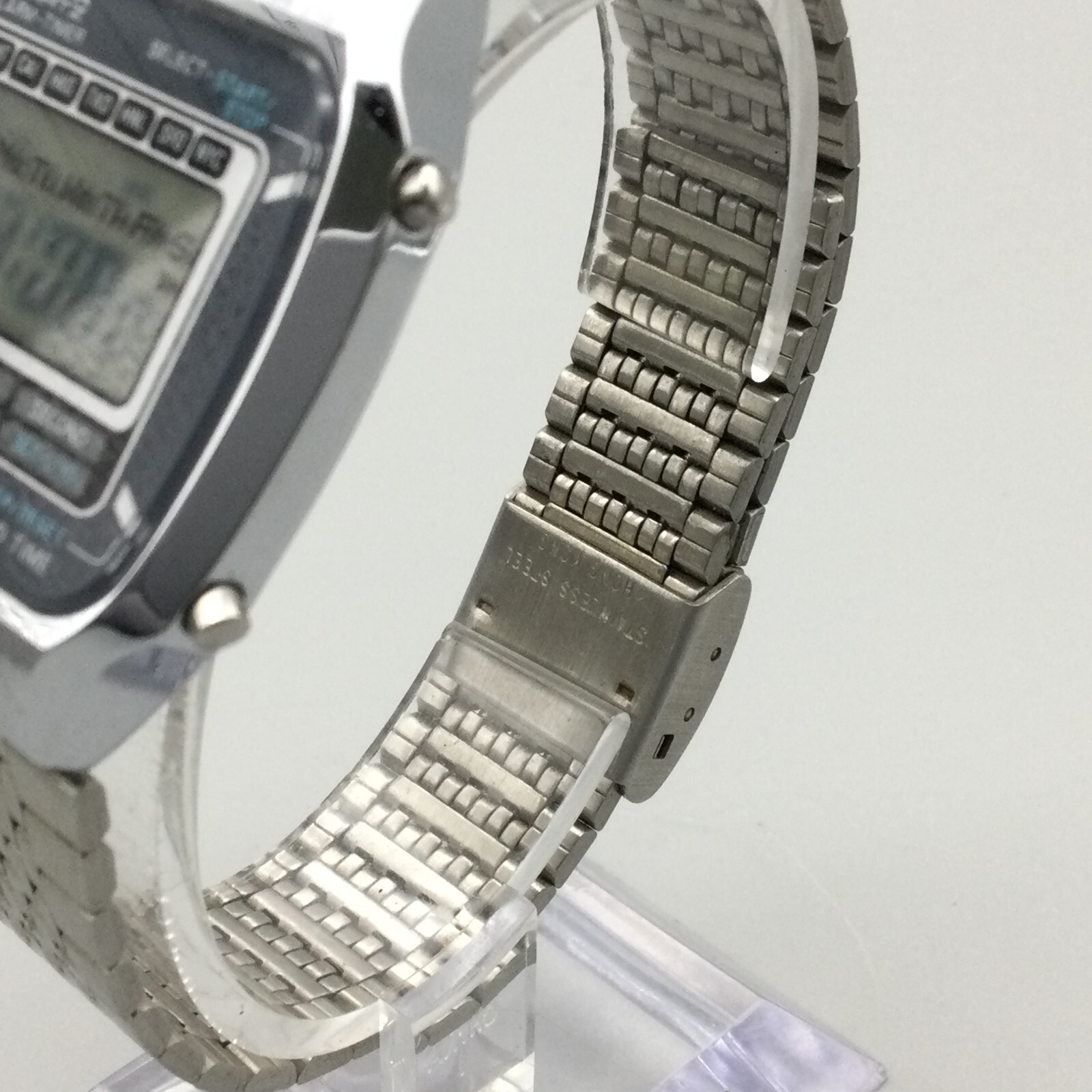 Vintage Timex KCell Digital Watch Men Silver Tone Alarm Timer Date New Battery eBay